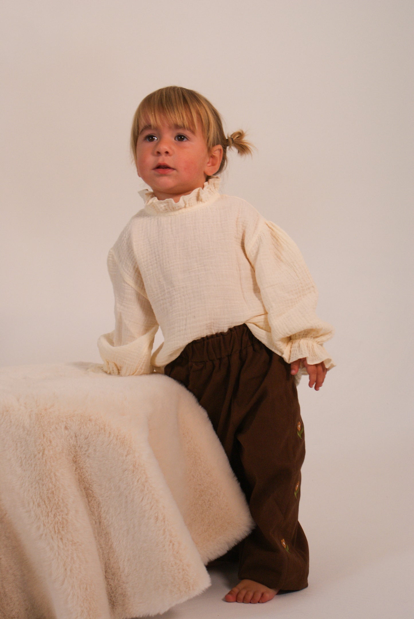 Pantalon Café Fleuri